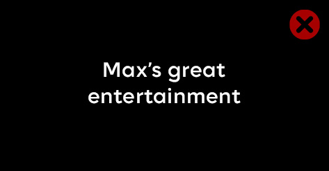 Incorrect use of Max in text